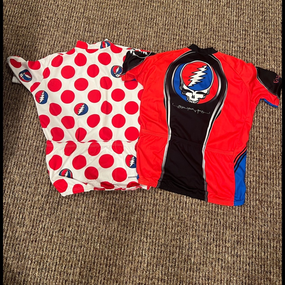 2 Grateful Dead Men’s XL & XXL bicycle shirts